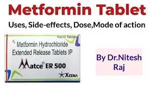 Metformin tablets - Uses,Side effects, Doses,Mechanism of Action #drniteshraj