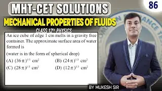 An ice cube (1 cm edge) melts in zero gravity, forming a spherical water   | PGMN Solutions