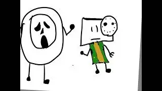 My First Drawing Of Birthday Boy Blam As Jason And Flumpty As Ghostface