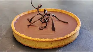 Tarte au chocolat sans gluten et sans lactose - Gluten-free & lactose-free chocolate tart