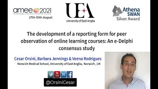 The development of a reporting form for peer observation of online learning courses | AMEE 2021