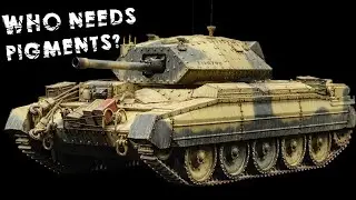 Legit Desert Weathering With Enamels (No Pigments) | Crusader Mk 3 | Tamiya 1/48