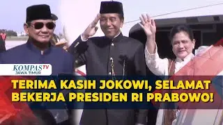 Presiden Prabowo Subianto Antarkan Jokowi Ke Bandara Halim Menuju Solo Usai Purna Tugas
