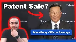 Patent Sale? Earnings? When? BlackBerry Stock (BB DD)  Finance/ Investing