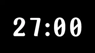 🕒 27-Minute Silent Timer with Alarm ⏳🔔