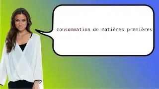 How to say 'raw material consumption' in French?