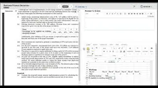 ICAP CBE Portal: How to Solve Investment appraisal question : Kohinoor Energy Winter 2020 BFD ICAP