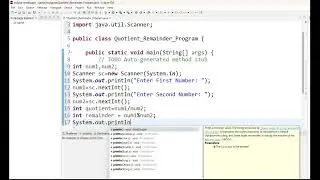 Java Program to Find Quotient and Remainder