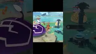 Just Hu Tao Beating Up Some Slimes 😃 - Genshin Impact - #shorts