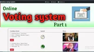 Online Voting System Project in PHP | Part 1 | PHP Major Project With Source Code
