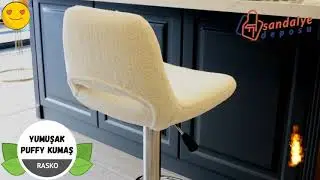 Rasko Bar Sandalyesi ( Puffy Kumaş )