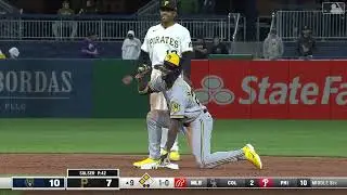 Andrew McCutchen STEALS HIS 200TH CAREER BASE | Milwaukee Brewers @ Pittsburgh Pirates 4/26/2022