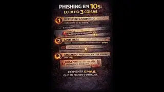 Phishing em 10s: 3 sinais que entregam o golpe no e-mail 🚨