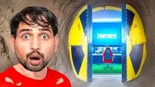Our New Secret Underground House - Living 24 Hours Underground Challenge 🤯!