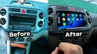 VW Tiguan 9 Inch Android Navigation Installation | A-Sure CarPlay Screen