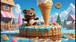 The Ice Cream Bridge Melts Away | Melting Ice Cream Song for Kids | Sweet and Silly Adventure Rhyme