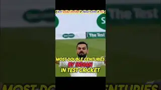 MOST Double Centuries 🥶  BY INDIAN PLAYERS IN TEST