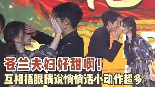 全程爆甜！王鹤棣虞书欣直播玩游戏怎么也这么甜啊！互相捂眼睛说悄悄话，难怪连主持人都在嗑！#苍兰诀 #王鹤棣 #虞书欣 #张凌赫