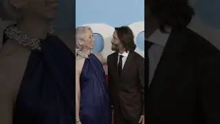 Keanu Reeves & his gf Alexandra Grant shared a cute moment of PDA at the 'Good Fortune' NY Screening