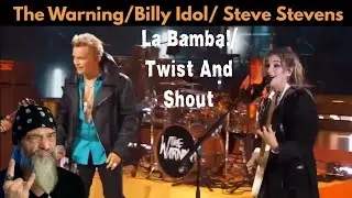 THE WARNING/ BILLY IDOL- La Bamba/Twist And Shout - Straight Up FUN! Metal Musician REACTION