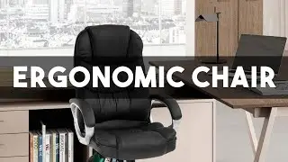 Upgrade your workspace with this stylish High Back Ergonomic Chair! 🪑 Comfort meets productivity!🌟