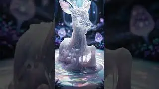 Ethereal Spirit Deer in Pearl Slime 🦌✨ #Magic