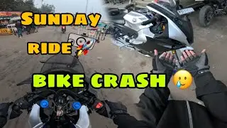 SUNDAY RIDE 🚀 ll BIKE CRASH 🥲 ll    2026 #motogmvlogs 