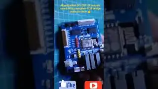 DIY ESP12F module based microcontrollers PCB design project is done 👍, #shortvideo #jlcpcb #shorts