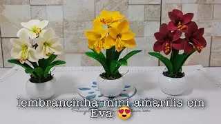 Amarílis em 3 pintura em Eva / miniatura