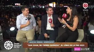 El Gobernador Orrego en el Stand de Canal 8 FNS2025