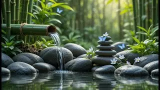 Relaxing song with water flowing sleeping as well #sleepmusic  #meditationaid