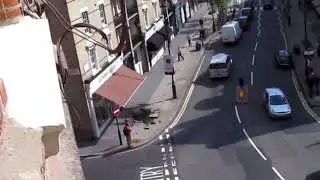 Electrical pavement cover explosion 