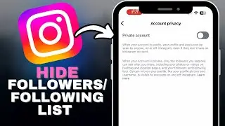 How To Hide Instagram Following And Followers List 2026 in SECONDS!