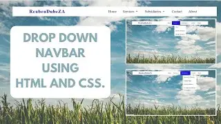 Drop-Down NavBar using HTML and CSS