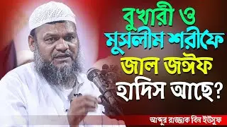 বুখারী ও মুসলিম শরিফে জাল জঈফ হাদিস আছে? আব্দুর রাজ্জাক বিন ইউসুফ│Abdur Razzak Bin Yousuf New waz