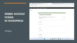 How to Embed Google Form in WordPress