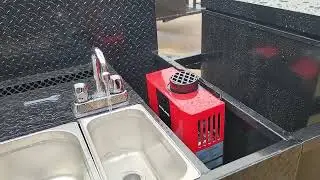Mobile BBQ Restaurant on Wheels with freezer sink set up bbq smoker grill trailers for sale rentals