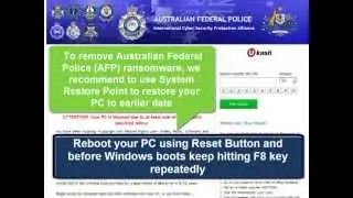Remove Australian Federal Police ransomware (AFP scam)