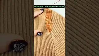 👗💼 C&oacute;mo reducir hombros sin dejar marcas en tu Ropa.#diy #ropa #hombros #reducir #costura #moda