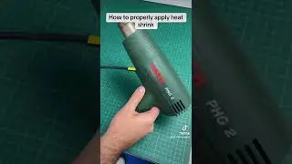 How to properly apply heatshrink wire markers