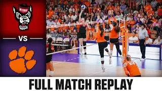 NC State vs. Clemson Full Match Replay | 2023 ACC Volleyball