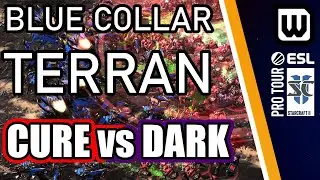 SIMPLE TERRAN BEST TERRAN? | ESL SC2 Open Finals - Cure (Terran) vs Dark (Zerg)