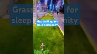 stress reduction, improved sleep, and enhanced immune 🤩#grass #walking #health th