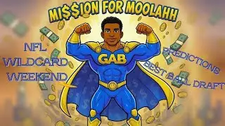 NFL WILDCARD ROUND PREDICTIONS: MI$$ION FOR MOOLAHH Ep.3 #football #nfl #fantasyfootball #playoffs