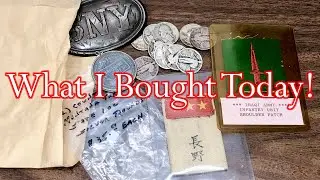 WWII Japanese & Iraqi Military Patches, Vintage Silver Bullion Round, Civil War Belt Buckle and More