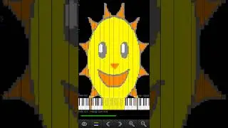 Happy Sun MIDI Art (Credit to MIDI Player 2024) #darkmidi