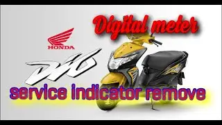 How to remove service indicator in honda dio digital meter || SAM EDU ||