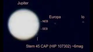 Occultation of star 45 Cap by Jupiter on 2009, August 4 &bull; from `the kleinfriesen observatory 48&acute;