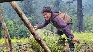 Nepali mountain village Life into the rainy season daily Activities of Rural village Life in nepal