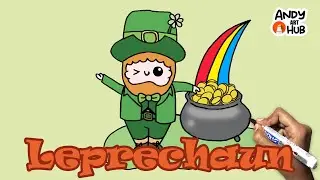 Leprechaun drawing | St. Patrick&rsquo;s day drawing ideas | Cute Leprechaun |  Easy Step by Step Drawing